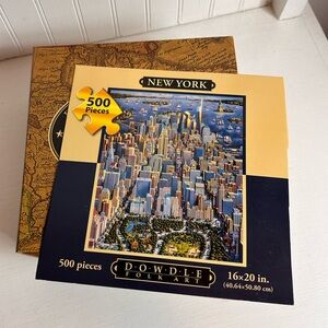 DOWDLE Folk Art New York 500 piece puzzle